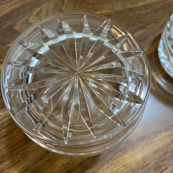 Atlantis Cut Crystal Double Old Fashioned Wiskey Glasses Lot Of 2 - Picture 8 of 9